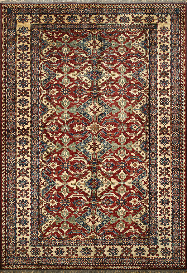 kazak 334x232  cheap handmade carpets   jiegler bokhara shaggy   berlucci milano tafted rug bedrug  .jpg